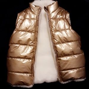 Epic Threads Faux-Fur Reversible Puffer Vest Sz. 4